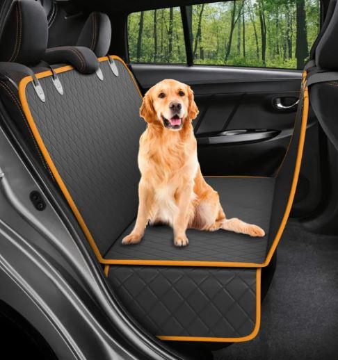 Pawden Adventure Car Seat Cover - Waterproof Dog Hammock for Back Seat