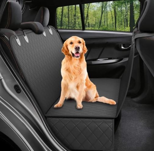 Pawden Adventure Car Seat Cover - Waterproof Dog Hammock for Back Seat